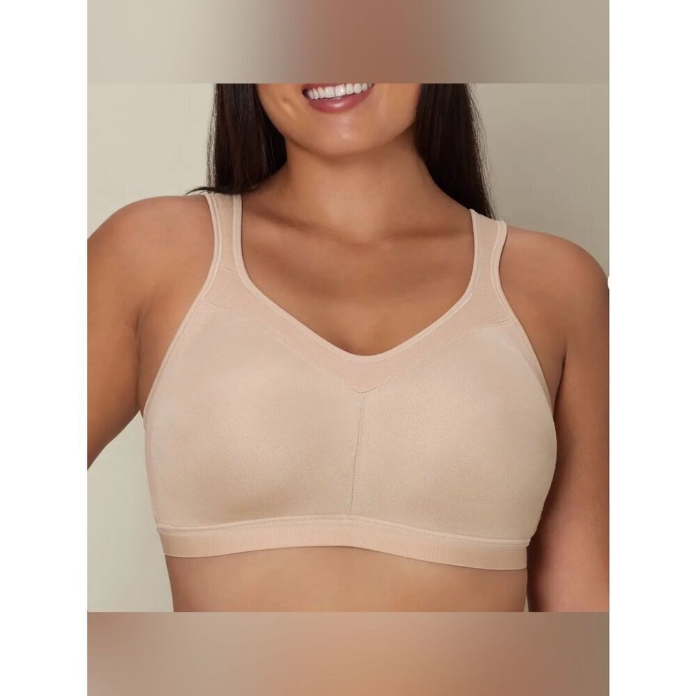 Playtex 18 Hour Active Breathable Comfort Wireless Bra 40B Nude NEW MSRP $43